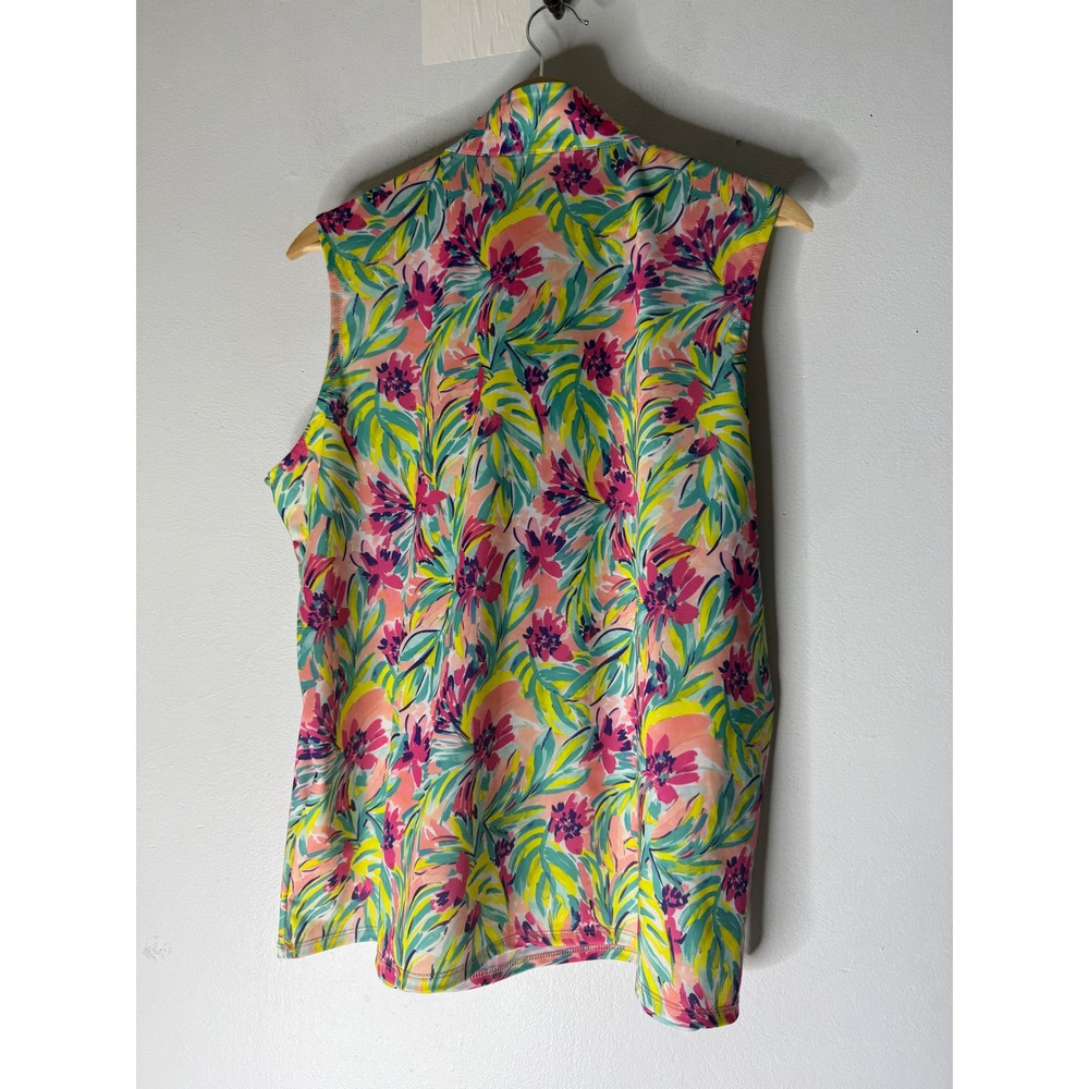 Stella Parker floral sleeveless golf top and skort multicolor XL excellent cond - Picture 3 of 10